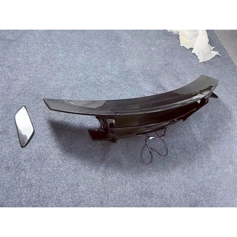 For  GT GTS GTR GTC GT Upgrade BS Style Carbon Fiber Rear Spoiler (with LED) Body Kit Rear Diffuser Front Bumper Edge